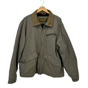 Timberland Weathergear Men's Vintage Jacket XXL Chore Coat Work Grey Distressed